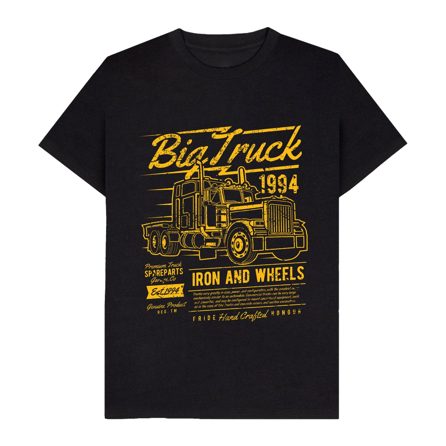 1980s Vintage Big Truck T-Shirt for Men and Women