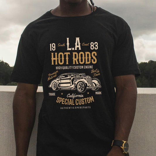Retro Hot Rods Graphic Tee Shirt for Men and Women