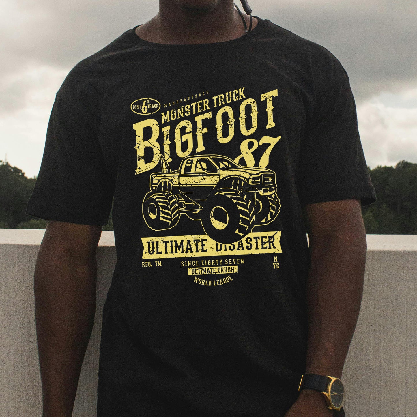 Vintage Bigfoot Monster Truck T-Shirt for Men and Women