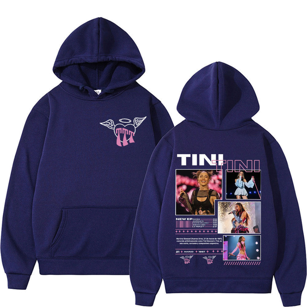 Singer TINI STOESSEL Tour 2025 Merch Pullover Men Women Clothing