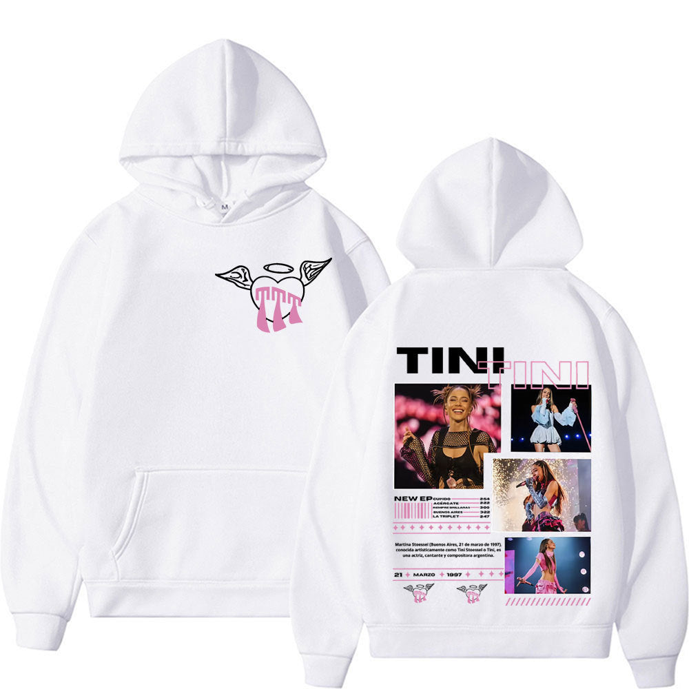 Singer TINI STOESSEL Tour 2025 Merch Pullover Men Women Clothing