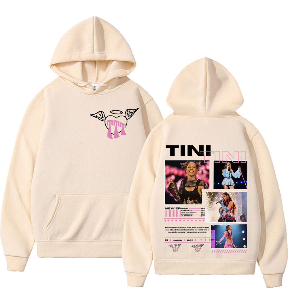 Singer TINI STOESSEL Tour 2025 Merch Pullover Men Women Clothing
